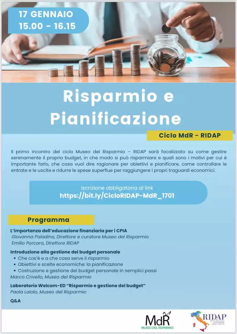 risparmio e pianificazione
